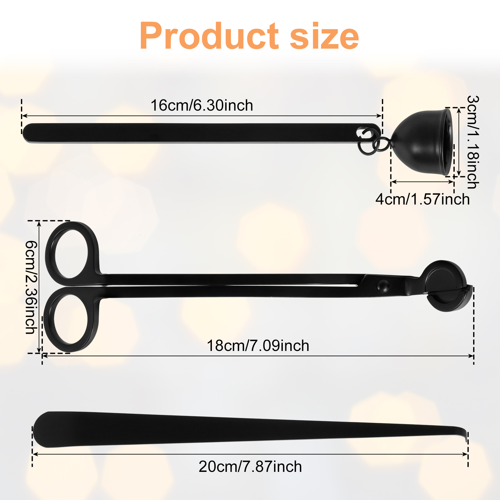 Wick Dipper Tool - 3 шт., инструмент для гашения свечей,
